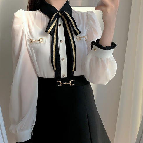 りぼんフレンチシャツ